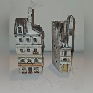 Gault Vintage Miniature Parisian Building Set Of 2